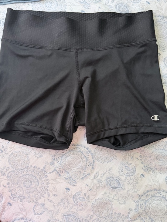 Champion Pants - Champion Black High-Waist Athletic Bike Shorts